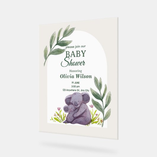 Invitations & Stationery Invitations & Announcemt Acrylschild (Winkel)