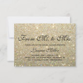 Invite - Gold Glit Fab Ms.Mrs. Brautparty Einladung (Vorderseite)