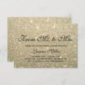 Invite - Gold Glit Fab Ms.Mrs. Brautparty Einladung (Vorne/Hinten)