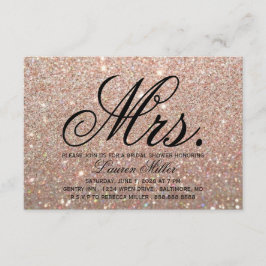 Invite - Rose Gold Fab Frau Duwer Einladung