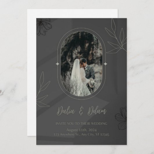 Invites MooN Feiertagskarte (Vorne/Hinten)