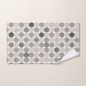 Inviting Gray Circle Bath Towel Set (Handtuch)