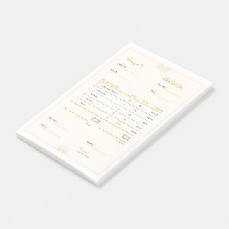 invoice facture post-it klebezettel