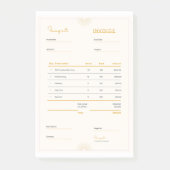 invoice facture post-it klebezettel (Vorderseite)