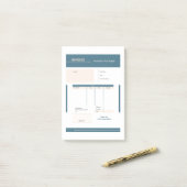 invoice post-it klebezettel (Auf Schreibtisch)