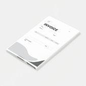 invoice post-it klebezettel (angewinkelt)