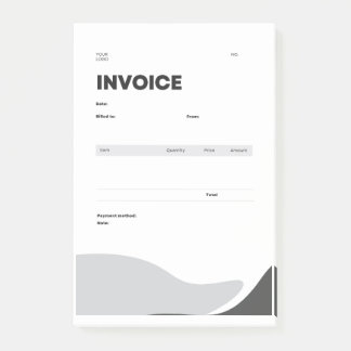 invoice post-it klebezettel