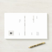 invoice  post-it klebezettel (Auf Schreibtisch)