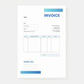 invoice post-it klebezettel (Vorderseite)