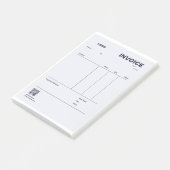 INVOICE POST-IT KLEBEZETTEL (angewinkelt)