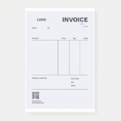 INVOICE POST-IT KLEBEZETTEL (Vorderseite)