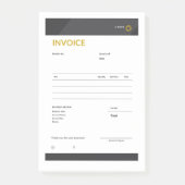 invoice post-it klebezettel (Vorderseite)