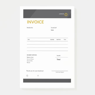 invoice post-it klebezettel