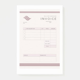 invoice post-it klebezettel