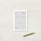 invoice post-it klebezettel (Auf Schreibtisch)