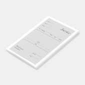 invoice post-it klebezettel (angewinkelt)