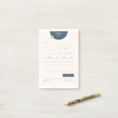 INVOICE POST-IT KLEBEZETTEL (Auf Schreibtisch)