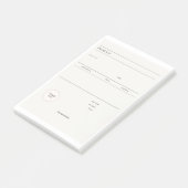 INVOICE POST-IT KLEBEZETTEL (angewinkelt)