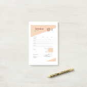 invoice post-it klebezettel (Auf Schreibtisch)