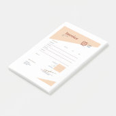 invoice post-it klebezettel (angewinkelt)