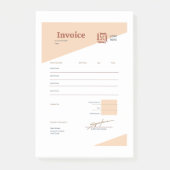 invoice post-it klebezettel (Vorderseite)