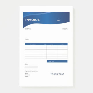 invoice post-it klebezettel