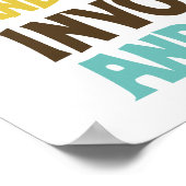 Involvieren Sie mich inspirierendes Zitat Poster (Ecke)