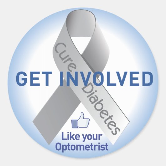 Involvierte Diabetes-Aufkleber Runder Aufkleber (Vorderseite)