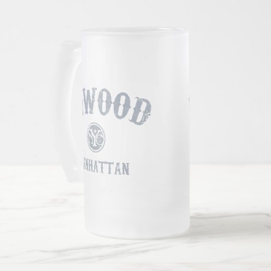 Inwood Mattglas Bierglas (Vorderseite Links)