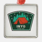 Inyo National Forest Camping Ornament Aus Metall (Vorne)
