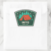 Inyo National Forest Camping Rechteckiger Aufkleber (Tasche)