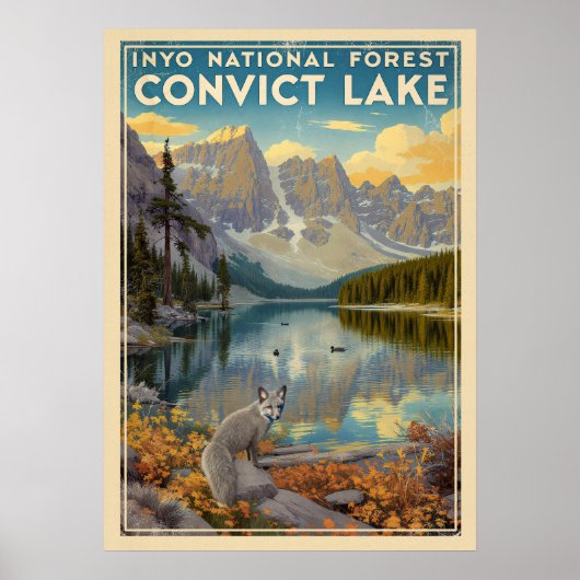 Inyo National Forest - Convict Lake V01 Poster (Vorne)