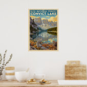Inyo National Forest - Convict Lake V01 Poster (Küche)