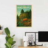 Inyo National Forest - Devils Postpile V01 Poster (Heimbüro)