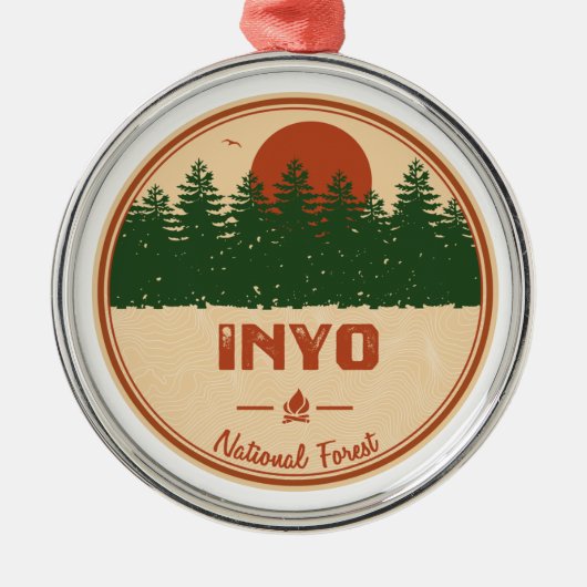 Inyo National Forest Ornament Aus Metall (Vorne)