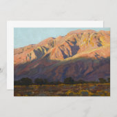 Inyo Range at Sunset, Lone Pine by Maynard Dixon Dankeskarte (Vorne/Hinten)