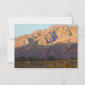 Inyo Range at Sunset, Lone Pine by Maynard Dixon Dankeskarte (Vorderseite)