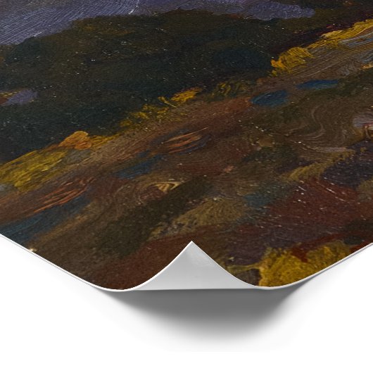 Inyo Range at Sunset, Lone Pine by Maynard Dixon Poster (Ecke)