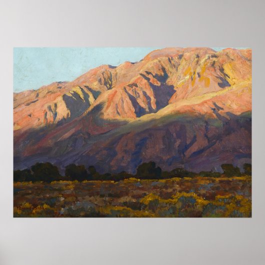 Inyo Range at Sunset, Lone Pine by Maynard Dixon Poster (Vorne)
