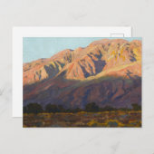 Inyo Range at Sunset, Lone Pine by Maynard Dixon Postkarte (Vorne/Hinten)
