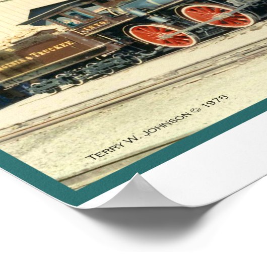 Inyo- Virginia und Truckee Railroad print Poster (Ecke)