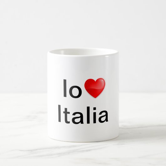Io amo Italia Kaffeetasse (Mittel)