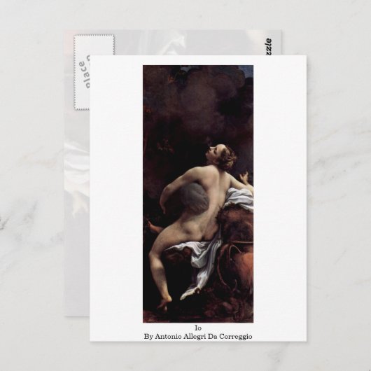 Io by Antonio Allegri Da Correggio Postkarte (Vorne/Hinten)