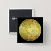 Io (Jupitermond) Button (Vorne & Hinten)