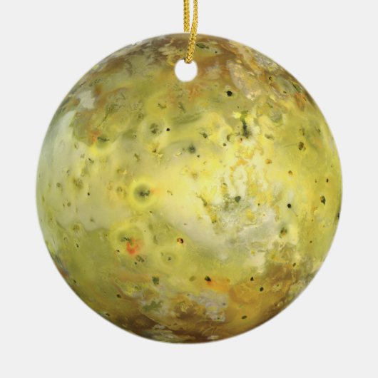 Io (Jupitermond) Keramik Ornament (Vorne)