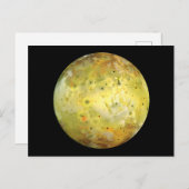 Io (Jupitermond) Postkarte (Vorne/Hinten)