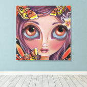 "Io Moth Fairy" Canvas Print Leinwanddruck (Insitu (Holzboden))