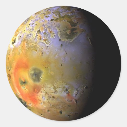 Io Runder Aufkleber (Vorderseite)