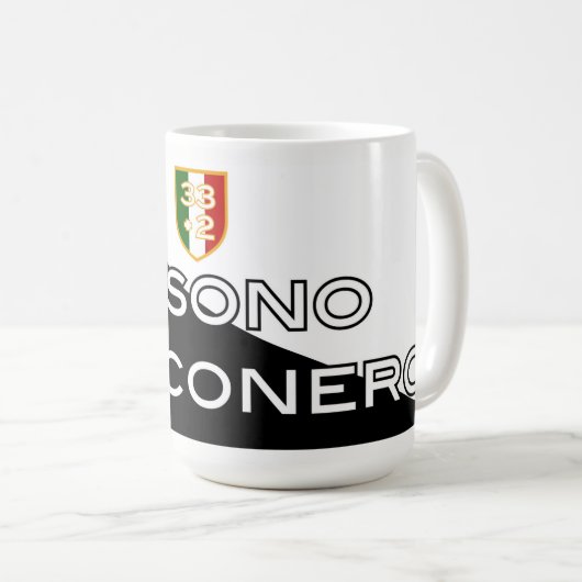 IO SONO BIANCONERO - KAFFEETASSE (VorderseiteRechts)