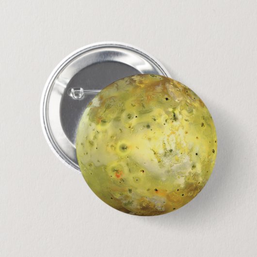Io Vulkanmond Jupiter Button (Vorne & Hinten)